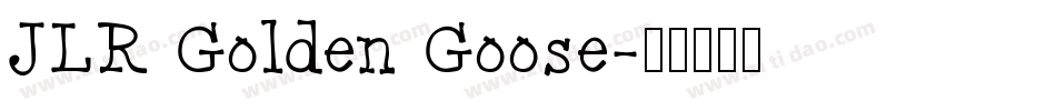 JLR Golden Goose字体转换